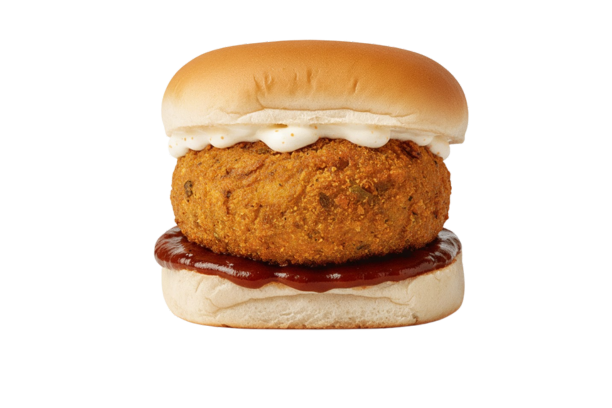 Barbequee vadapav + meyo